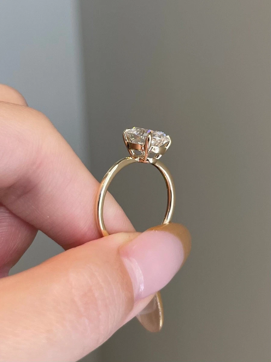 Vintage Low Profile Engagement Rings | 3d-mon.com