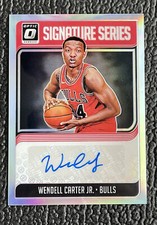 🔥WENDELL CARTER JR 2018 OPTIC SS ROOKIE AUTOGRAPH REFRACTOR!🔥MAGIC