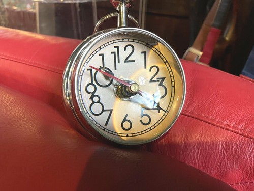 Reloj de Escritorio Bola Náutico Retro Viaje Cuarzo Vintage Amplificado 12cm x 9cm Nuevo - Imagen 5 de 11