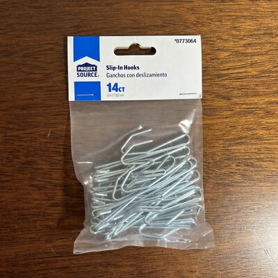#ad Package of 14 Project Source 3 inch Slip In Curtain Hooks 0773064 NEW $7.00