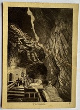 orig. CDV photo lithograph around 1860 Tamina Switzerland St. Gallen