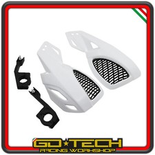 PARAMANI MOTO CROSS ENDURO MOTARD SCOOTER UNIVERSALI Bianco MANUBRIO 22 mm