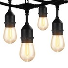 Led Outdoor String Lights 48ft Waterproof Outside Patio Lighting With 1w Dimmabl