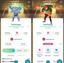 Shiny GIGANTAMAX Machamp  - P T C - Read description