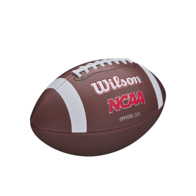 Wilson NCAA Rubber Bladder Red Zone Composite Football (Ages 14