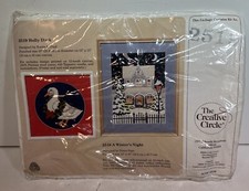 Needlepoint Stitchery Kit 2519 The Creative Circle Holly Duck Vintage
