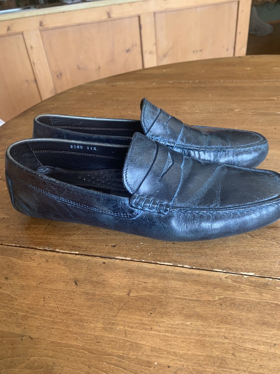 To Boot New York Blue Leather Adam Derrick Loafer Driving Made in Italy Sz 10.5 TO BOOT NEW YORK ADAM DERRICK Mocasin Men main image 3