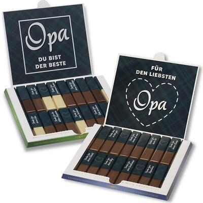 Aufkleber-Set passend für Merci Schokolade -Bester Opa-