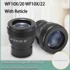 WF10X/20 22mm Stereo Microscope High Point Wide-angle Eyepiece With Reticle