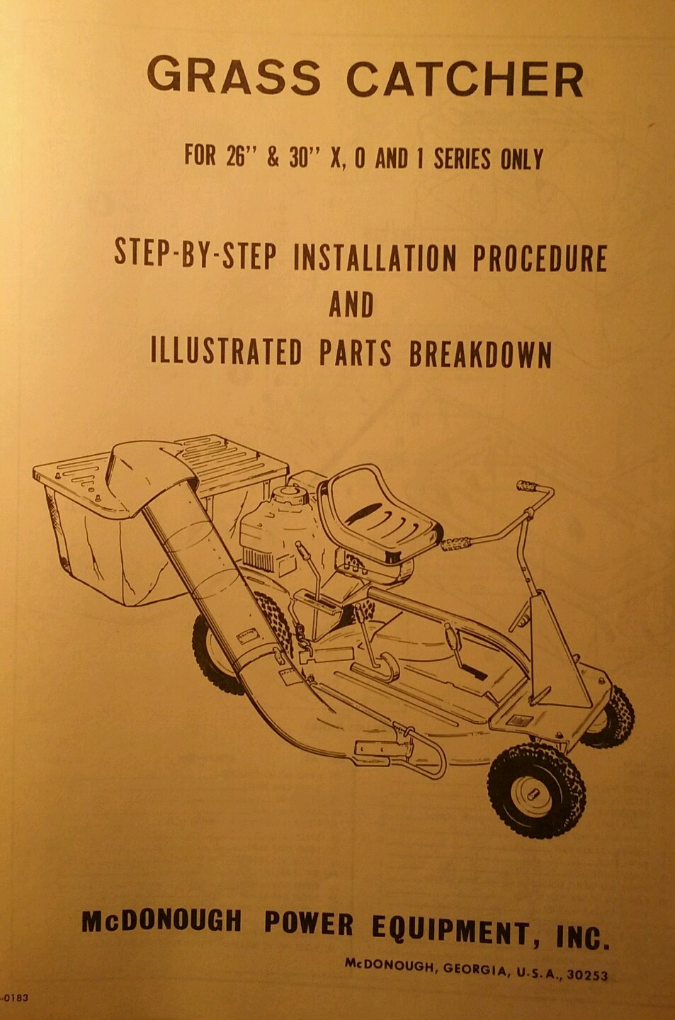 SNAPPER Comet Riding Lawn Mower Grass Catcher Installation & Parts