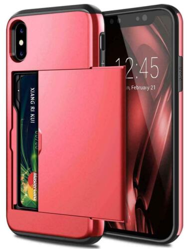 For iPhone SE 12 11 Pro XS Max X XR 7 8 Plus Heavy Duty Wallet Armor Case Cover - Foto 15 di 21