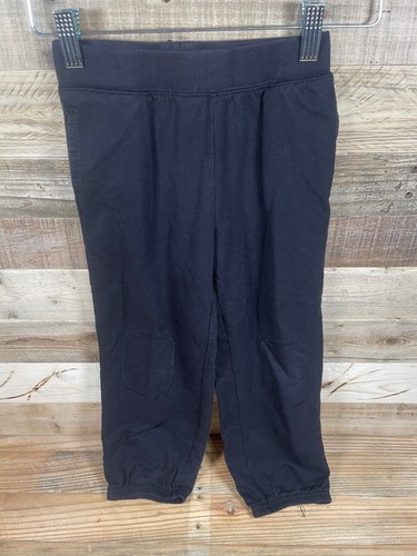 Okie Dokie Match Up Boys (6Y) Sweat Pants Solid Black Knee Pocket Jogger Bottoms - Picture 2 of 5