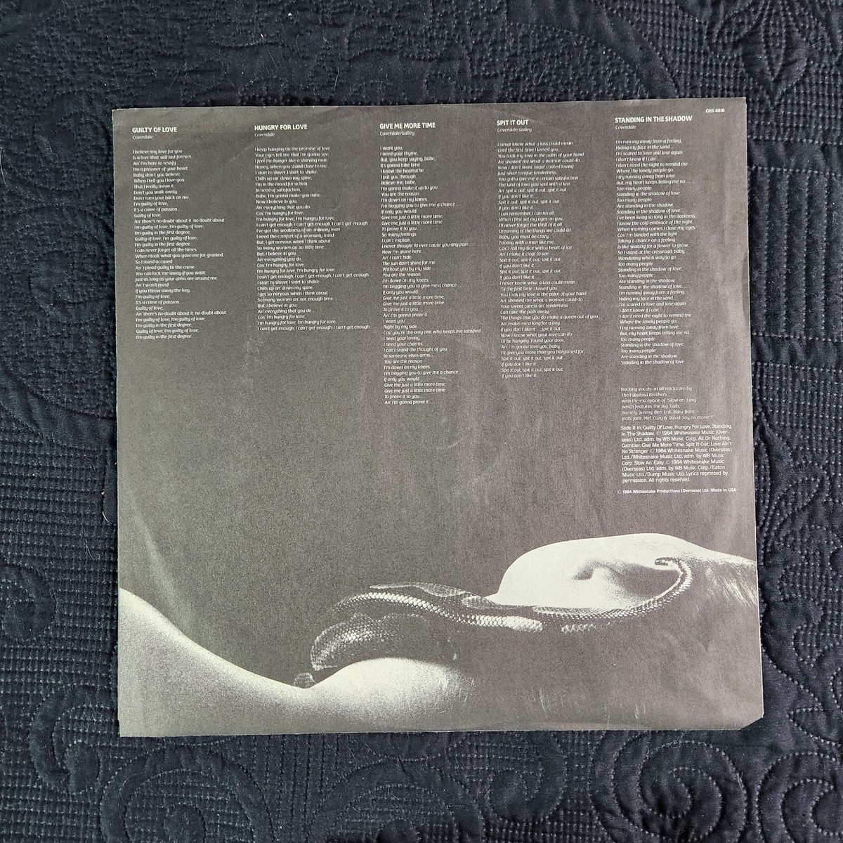 Whitesnake SLIDE IT IN (G) 12