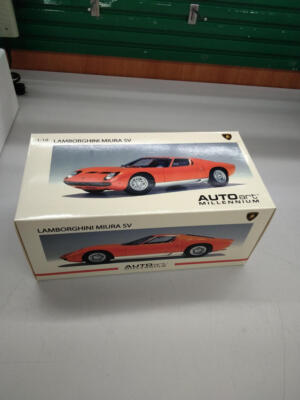 Lamborghini Miura Orange Anson 1:18 – Voiture Miniature De Collection, Zamac