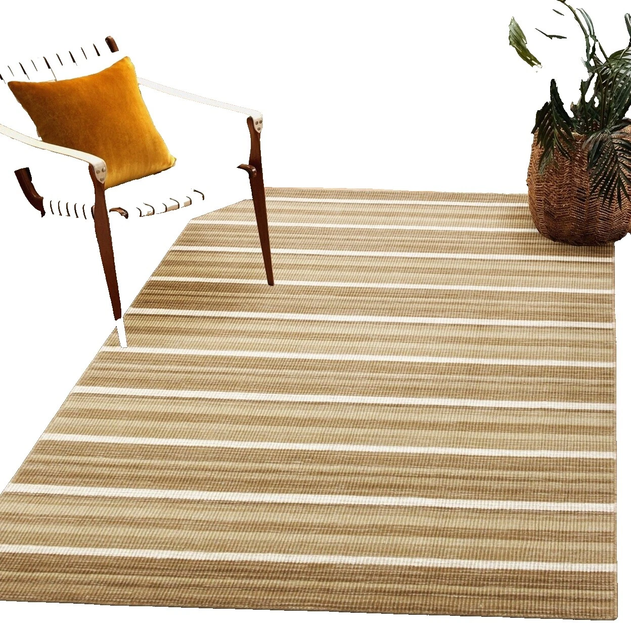 Listrado 100% lã Runner Tapetes