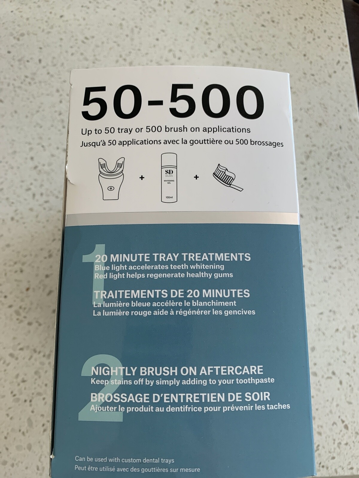 SD Spa Dent Naturals Teeth Whitening+Gum Health 50 Tray/500 Brush On Appl New eBay