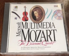 Microsoft Multimedia Mozart The Dissonant Quartet Interactivo Musical De Colección PC
