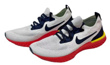 NEW NIKE Epic React Flyknit Bright Crimson/Volt size Youth 6/Women's 7.5