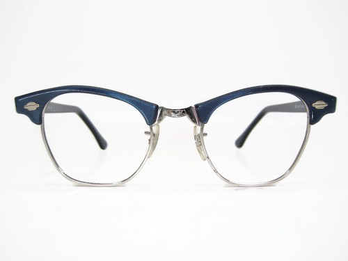 Gafas de sol vintage azules art-craft ojos de gato marco 12K gf excelente - Imagen 3 de 7