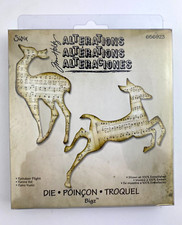 Sizzix Tim Holtz Alterations Die - REINDEER FLIGHT - 656923 Bigz Retired