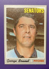 George Brunet 1970 #328 Topps Baseball Card - Super Nice - Excellent 
