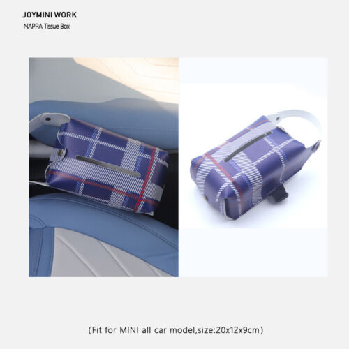 Car Leather Tissue Box Car Hanging tissue bag Auto Organizer For Mini Cooper - Picture 34 of 35
