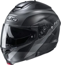 Helmet Modular Motorcycle HJC C91 Taly Black Gray MC5SF XXL Grey Flip Up Helmet
