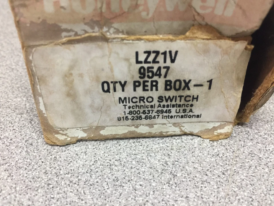 NUEVO EN CAJA HONEYWELL MICRO INTERRUPTOR LZZ1V Foto 2 de 4