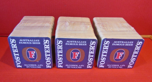 Fosters 300 Bierdeckel Australiens berühmte Bier Hausbar / Pub Erlebnis (PL1)