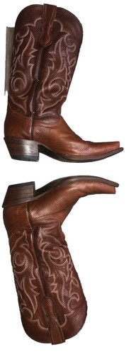 Corral Boots Women’s 8 M Brown Embroidered Western Cowgirl Snip Toe - Picture 5 of 18