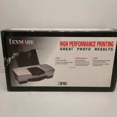 Lexmark Series Z816 Photo Printer Energy Star Color