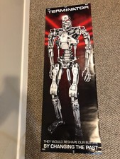 Rare Terminator Endoskeleton Poster 21" x 62"     Over 5' of Terminator!!!!