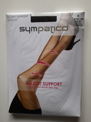 Strumpfhose SYMPATICO Allday Support schwarz Gr.: M 30den Stützstrumpfhose  