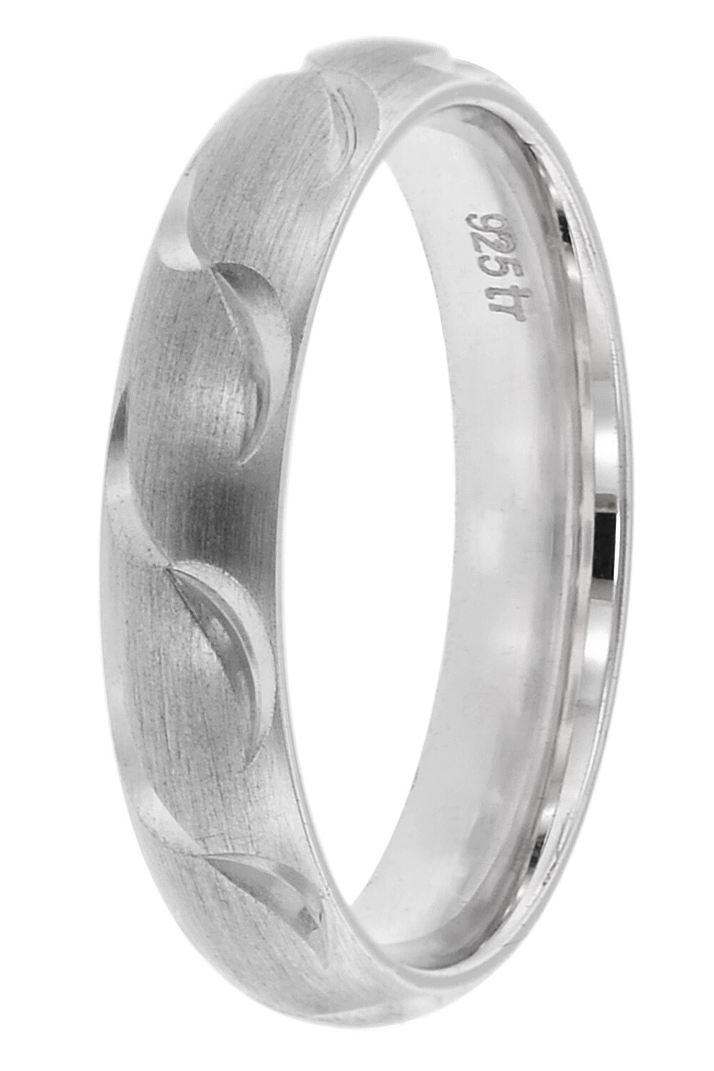 Кольцевое кольцо TRENDOR Schmuck Damenring 925 Silber Breite 4 мм 65250 4090₽