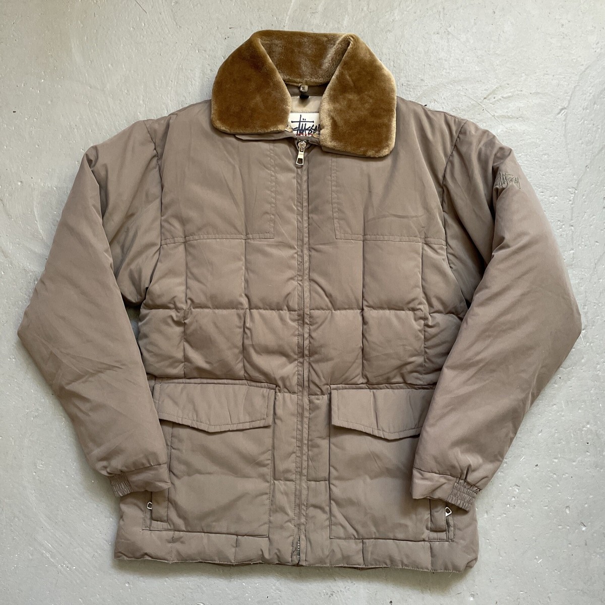 Vintage Stussy Outdoor Quilted Puffer Goose Down Parka Vintage Stussy Outdoor Quilted Puffer Goose Down Parka