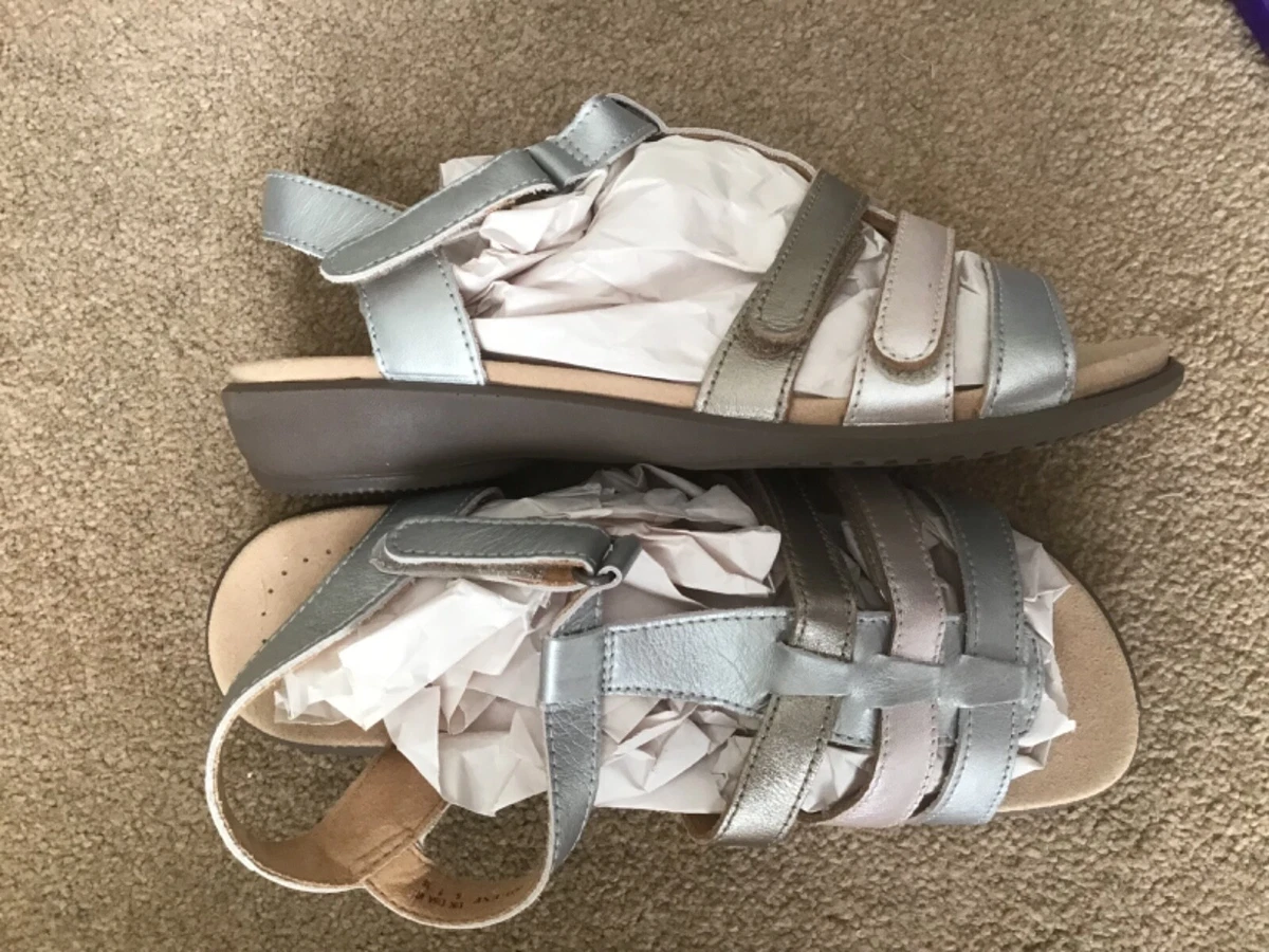 New Hotter silver sandals size 5 eBay