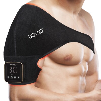 Cordless Red Light Therapy Device Shoulder Wrap Belt for Pain Relief Power Bank