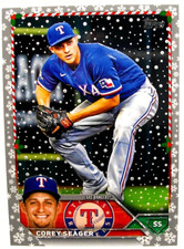*LIQUIDATION* 2023 TOPPS BASEBALL HOLIDAY COREY SEAGER SNOW METALLIC # H45