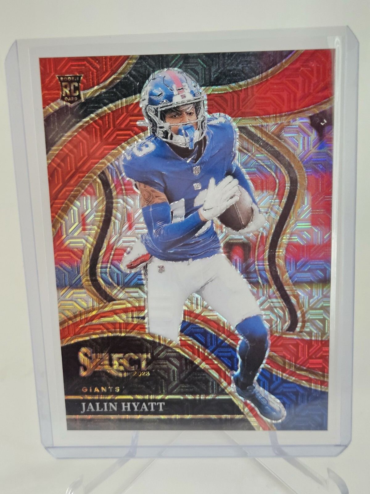 2023 PANINI SELECT JALIN HYATT RC Rookie Club Level RED #26/49 NY Giants