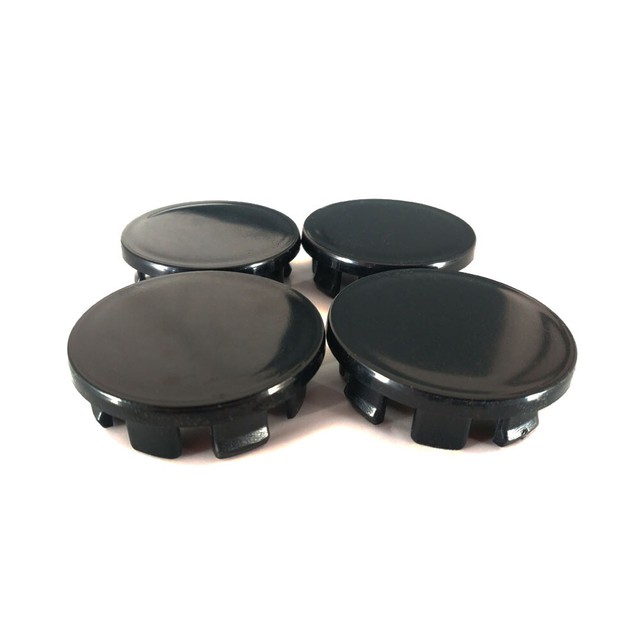Set 4 pcs Black Wheel Center Hub Caps 48mm/43mm For Dacia Seat Fiat