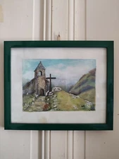 Anne Marie Katy (1938 " Cross IN Savoie " Watercolour And Gouache On Paper 1997