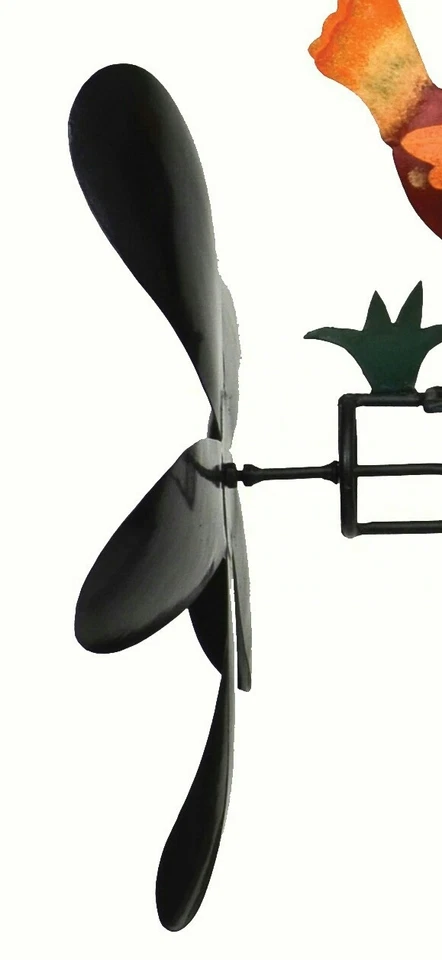 NEW PECKING CHICKEN & ROOSTER WHIRLIGIG  WIND POWERED KINETIC YARD DECOR SPINNER - Image 4 of 4