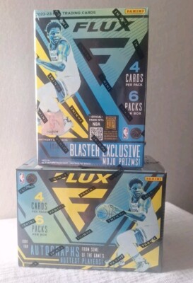 2 BOX 2022-23 Panini Flux NBA Basketball Card 6 Pack Each