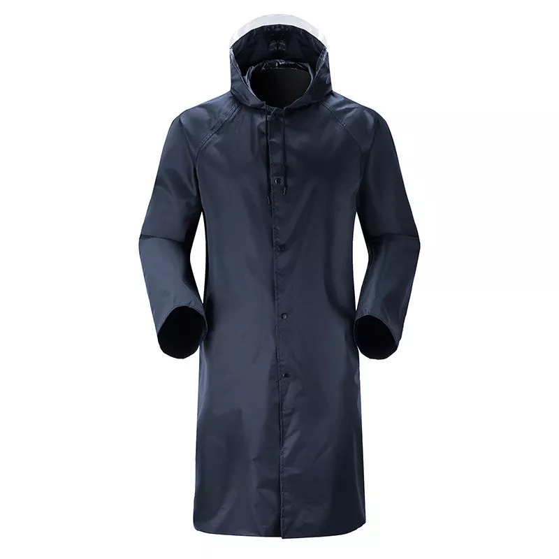 Long waterproof rain shop coat