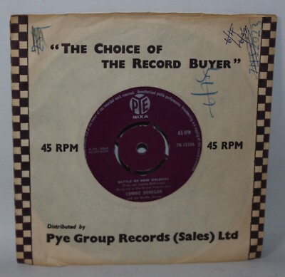 Lonnie Donegan Skiffle Group - Battle Of New Orleans - 1959 Vinyl 7'' Single - EX