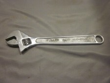 Vintage Fuller No. 10 Adjustable Wrench Full Drop Forged Japan Chrome Alloy 10"