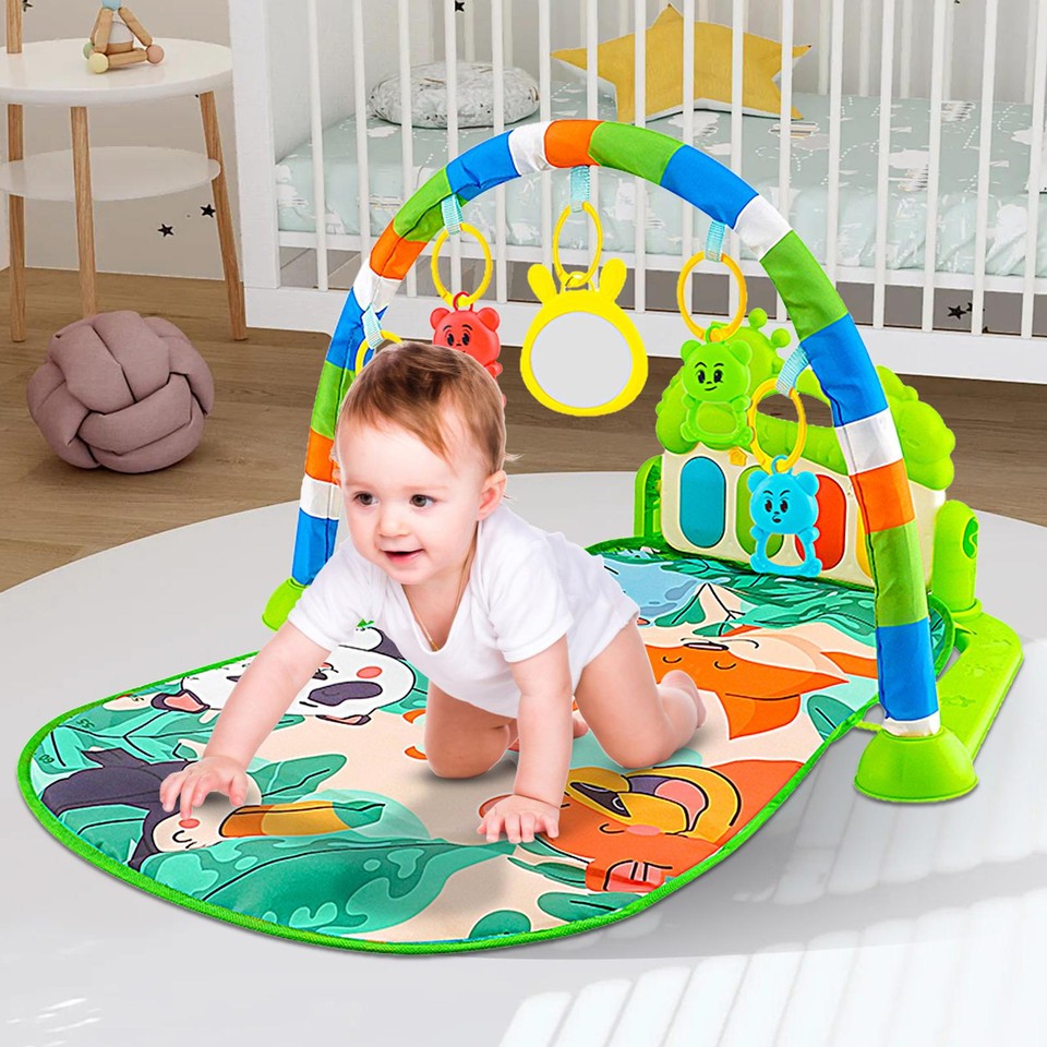 Baby Gyms Play Mats Musical Activity Center Baby Piano Gym Mat Tummy