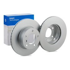 Delphi 284mm Front Coated Brake Disc Set Fits BMW 1 2 Series BG3899C