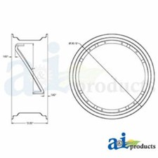 A-c5nn1050j For Ford Tractor Rim Pwr Adj. 12