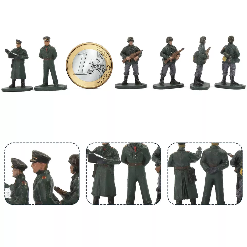 Evemodel HO Scale 1:87 Model Soldiers Officer Military Figures Army Men Infantry - Image 3 of 4